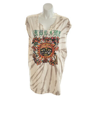 Sublime Band Graphic T-Shirt Women Sz 3X Distressed Shredded Band Hippie